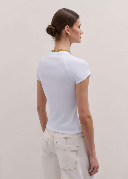 White Ultimate Raglan Tee | ME+EM