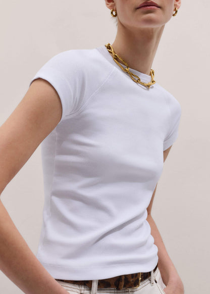 White Ultimate Raglan Tee | ME+EM