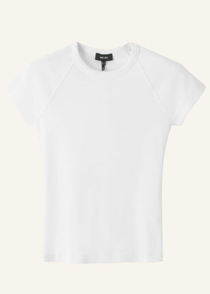 White Ultimate Raglan Tee | ME+EM