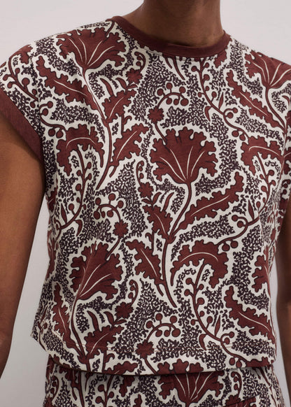Cinnamon Rising Wildflowers Relaxed Crop Tee | ME+EM
