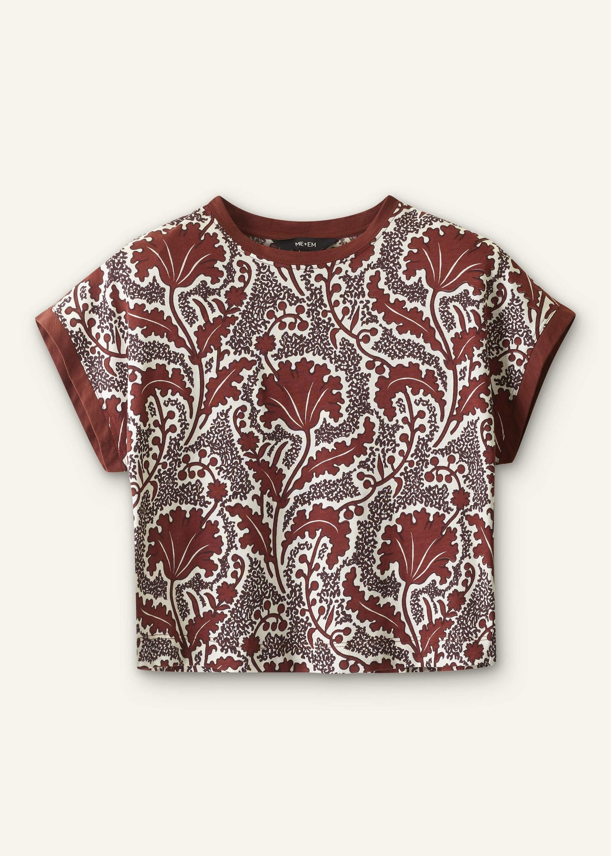 Cinnamon Rising Wildflowers Relaxed Crop Tee | ME+EM