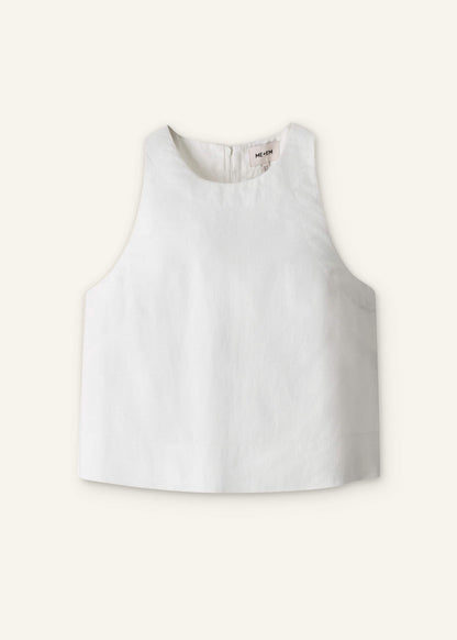 White Shell Crop Top | ME+EM