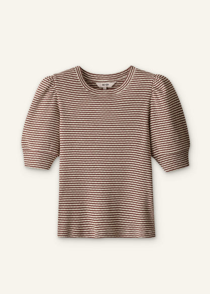 Cinnamon Brown Feminine Sleeve Tee | ME+EM