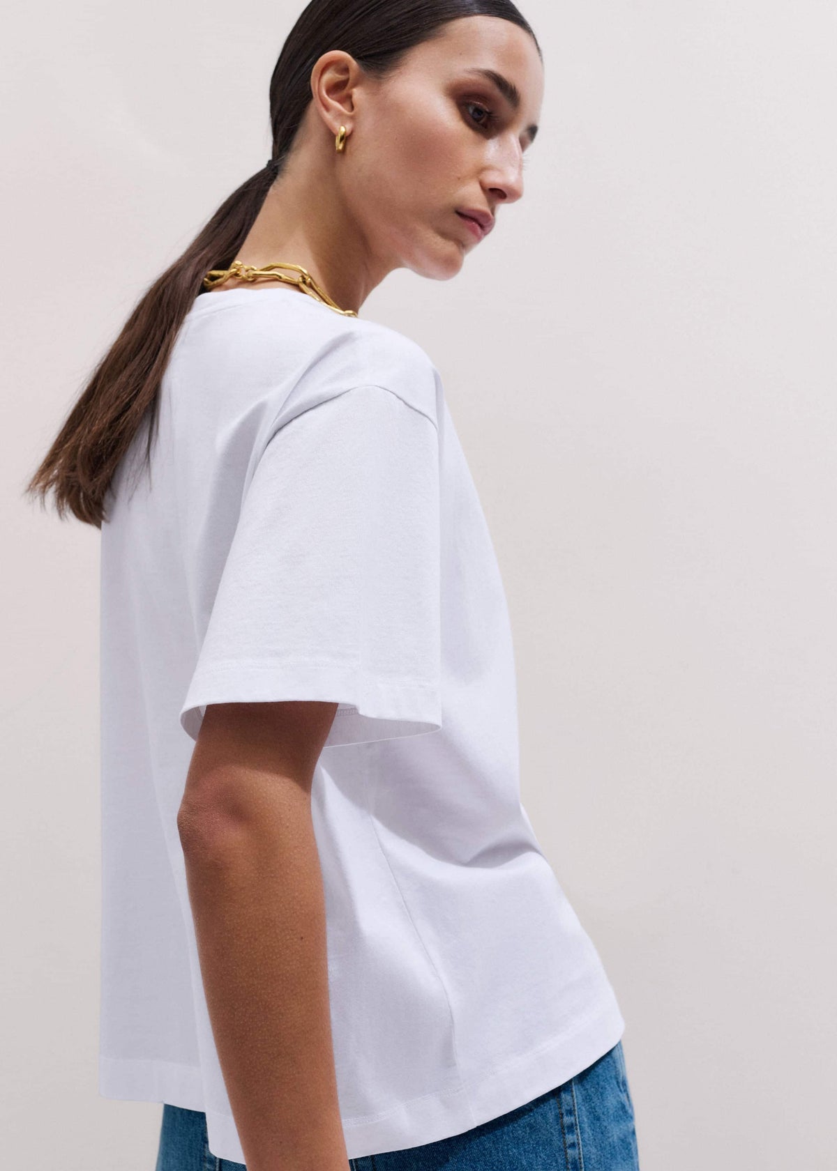 White Oversized Tee | ME+EM