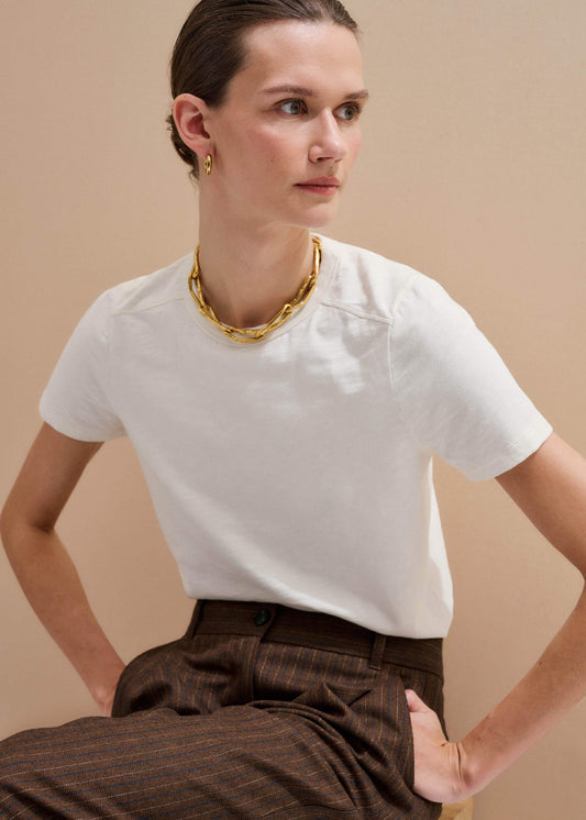Cream Warm Touch Tee | ME+EM