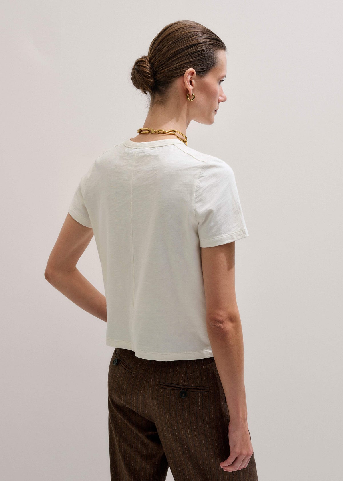 Cream Warm Touch Tee | ME+EM