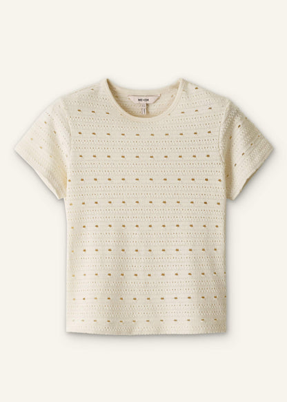 Cream Cutout Baby Tee | ME+EM