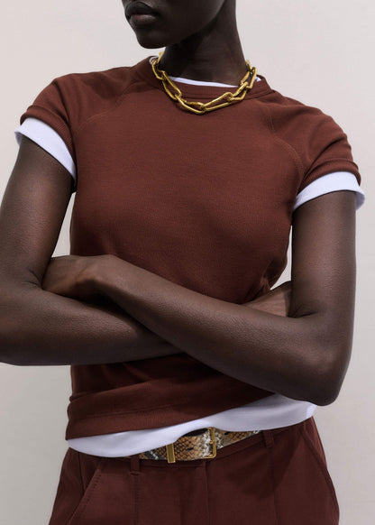 Cinnamon Brown Ultimate Raglan Tee | ME+EM