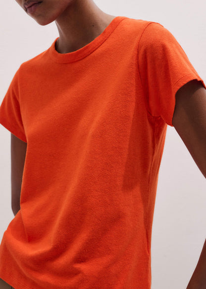 Orange Soft Washed Straight Tee | ME+EM