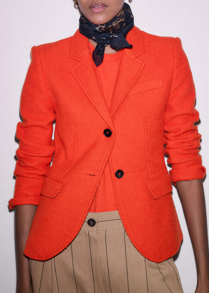 Orange Soft Washed Straight Tee | ME+EM