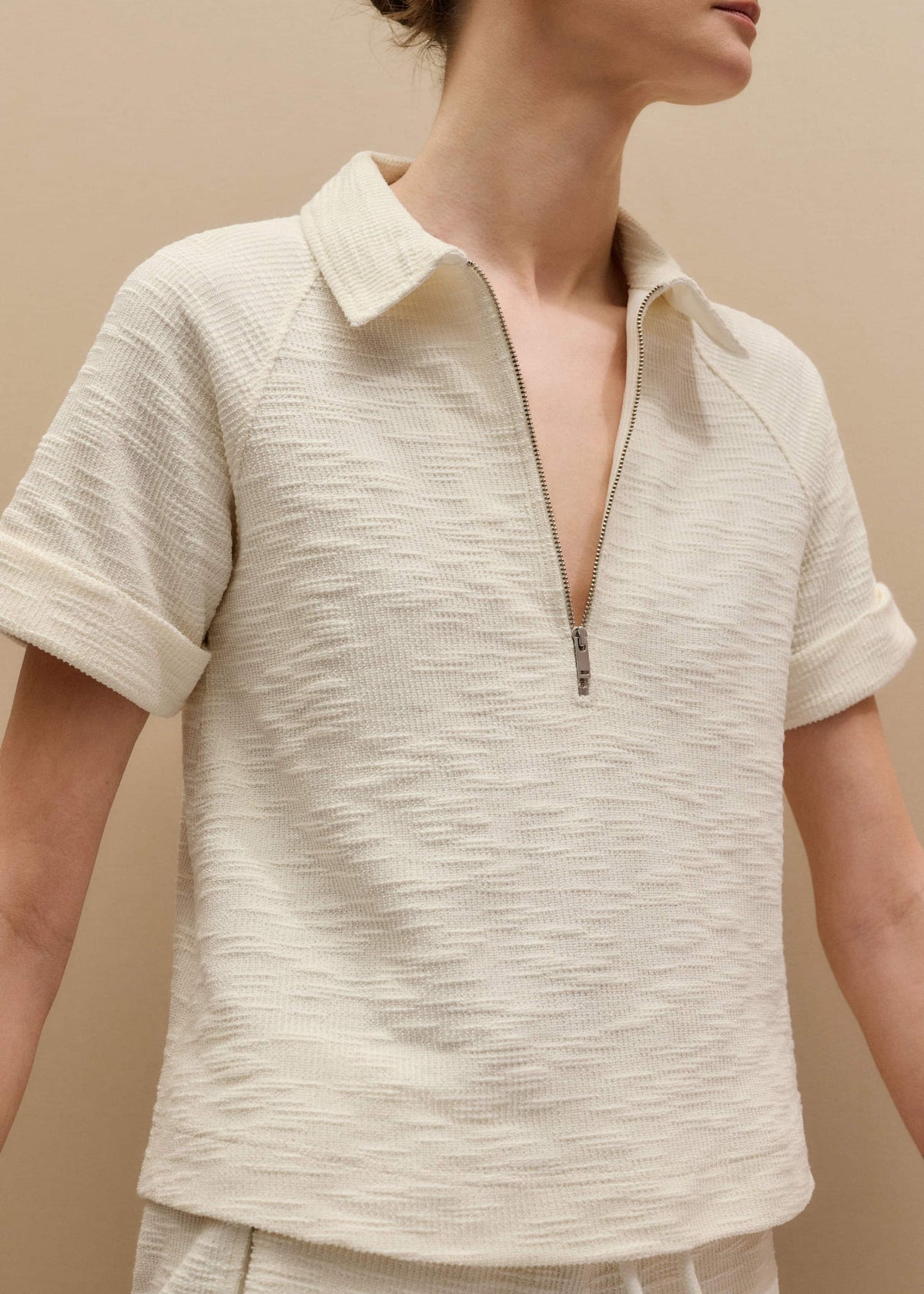 Cream Polo Swing Top | ME+EM