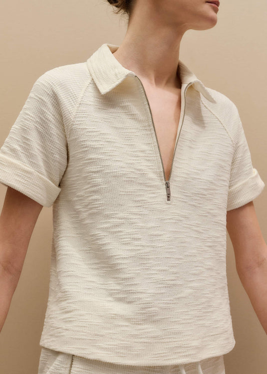 Cream Polo Swing Top | ME+EM