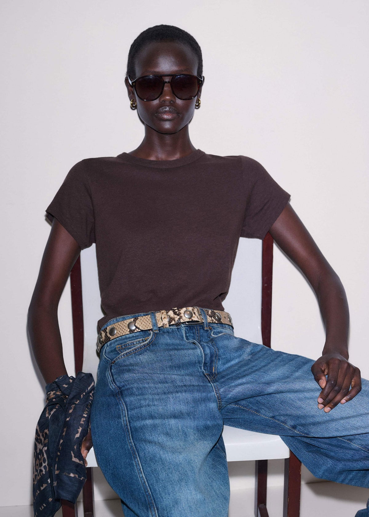 Brown Soft Washed Tee | ME+EM