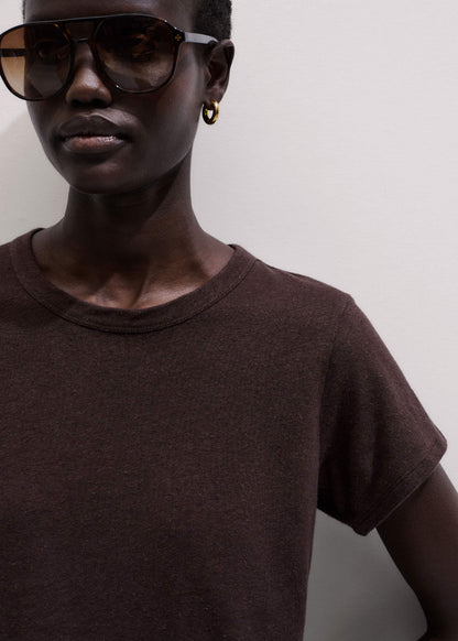 Brown Soft Washed Tee | ME+EM