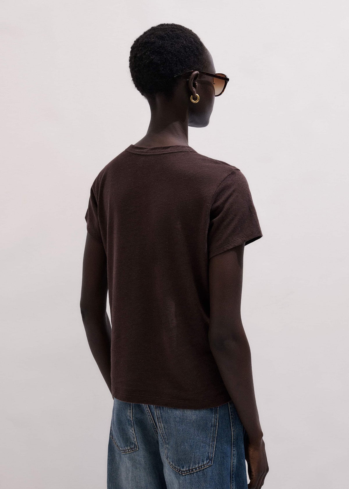 Brown Soft Washed Tee | ME+EM