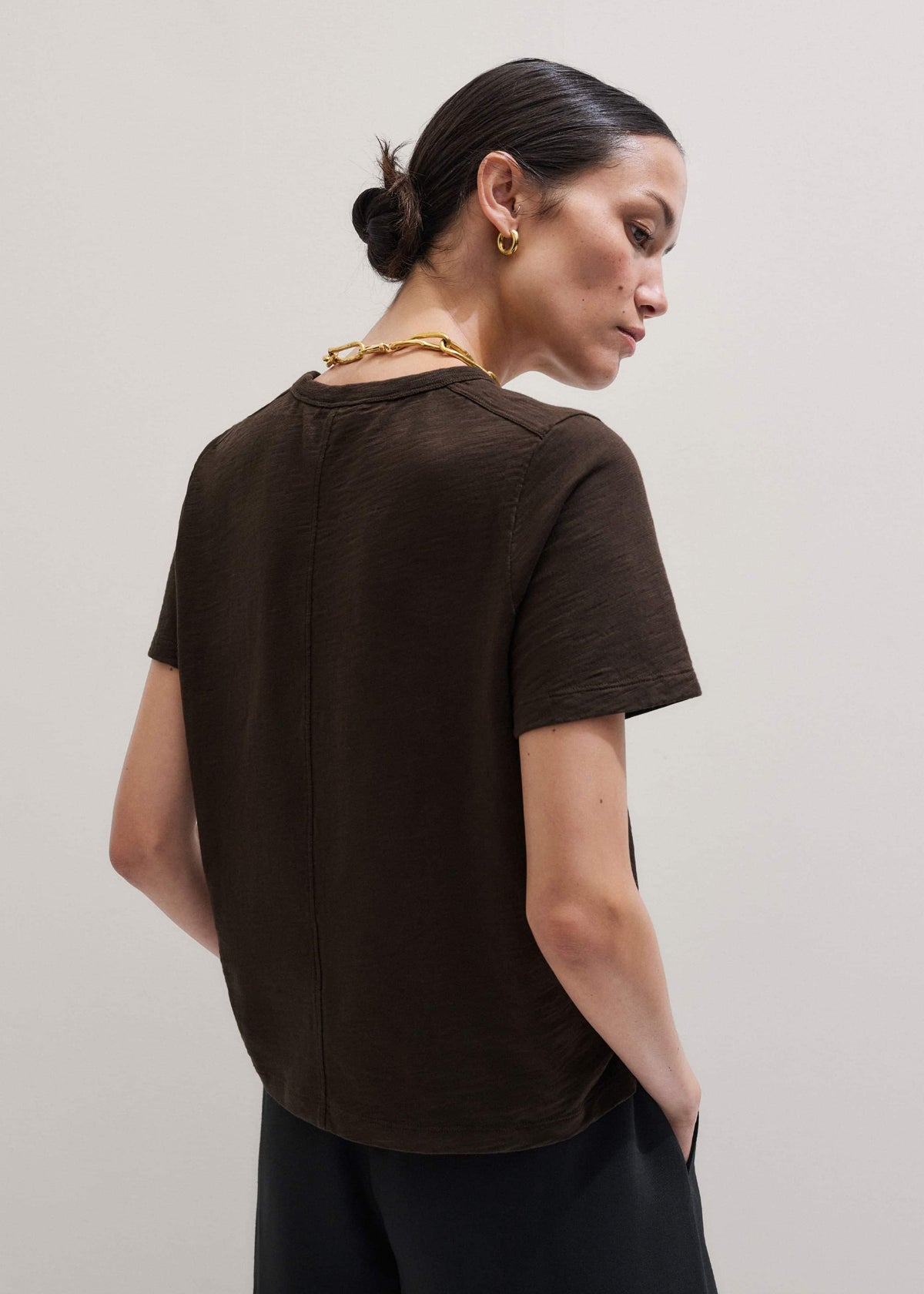 Brown Warm Touch Tee | ME+EM