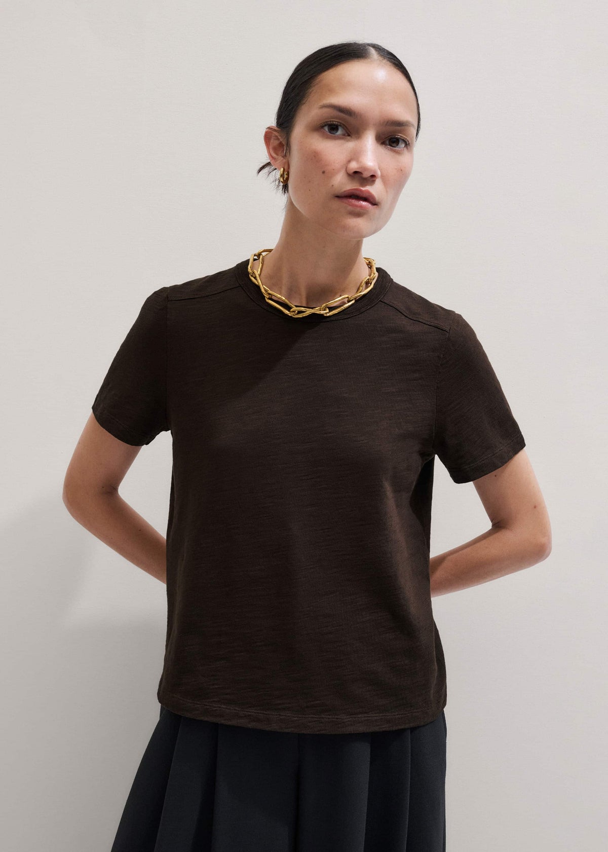 Brown Warm Touch Tee | ME+EM
