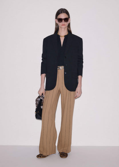 Black Open Placket Swing Top | ME+EM
