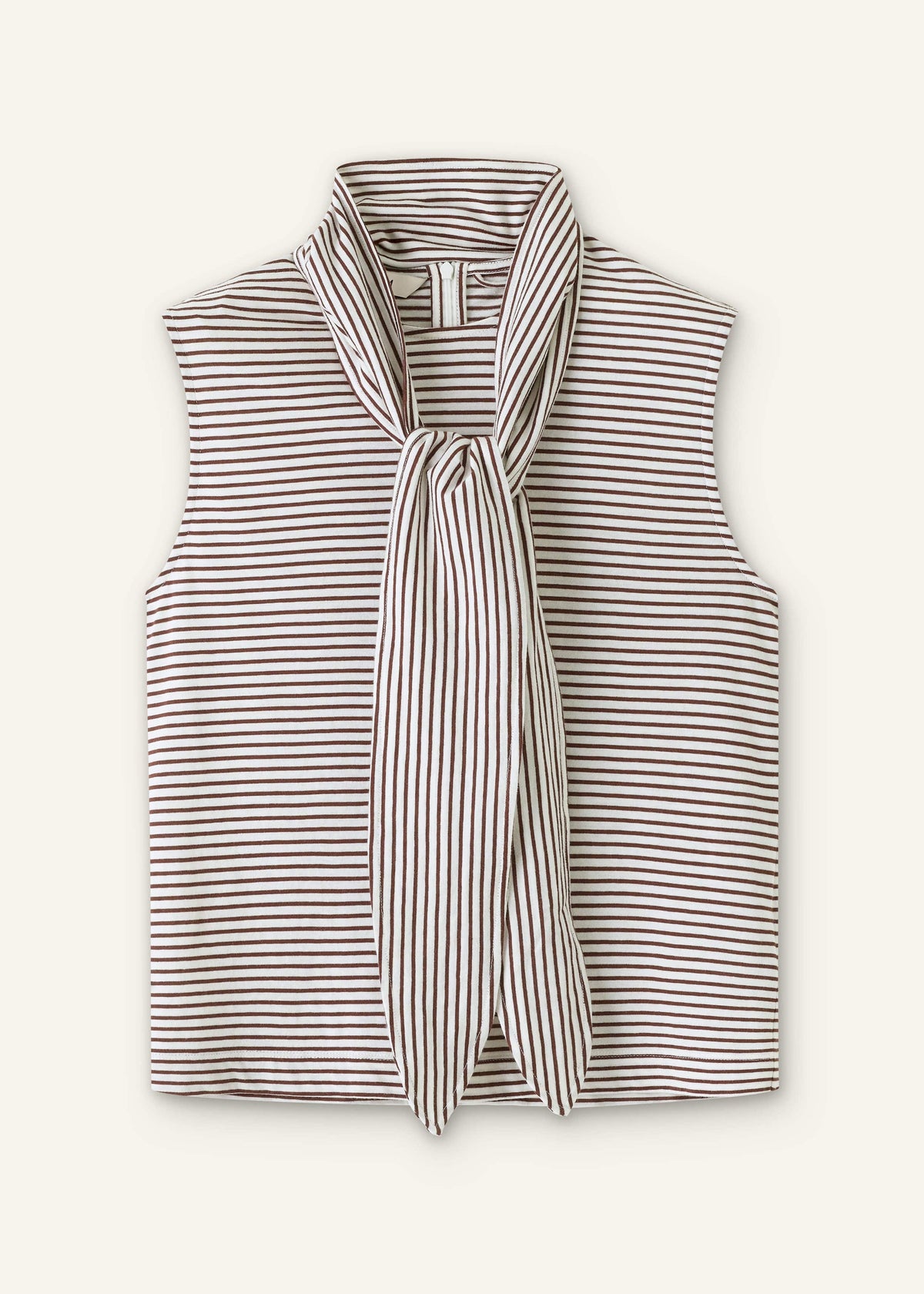 Brown Scarf Neck Tank | ME+EM