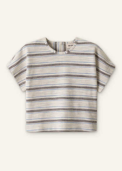 Cream Stripe Tee | ME+EM