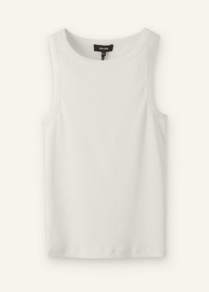 White Ultimate Crew Neck Tank | ME+EM