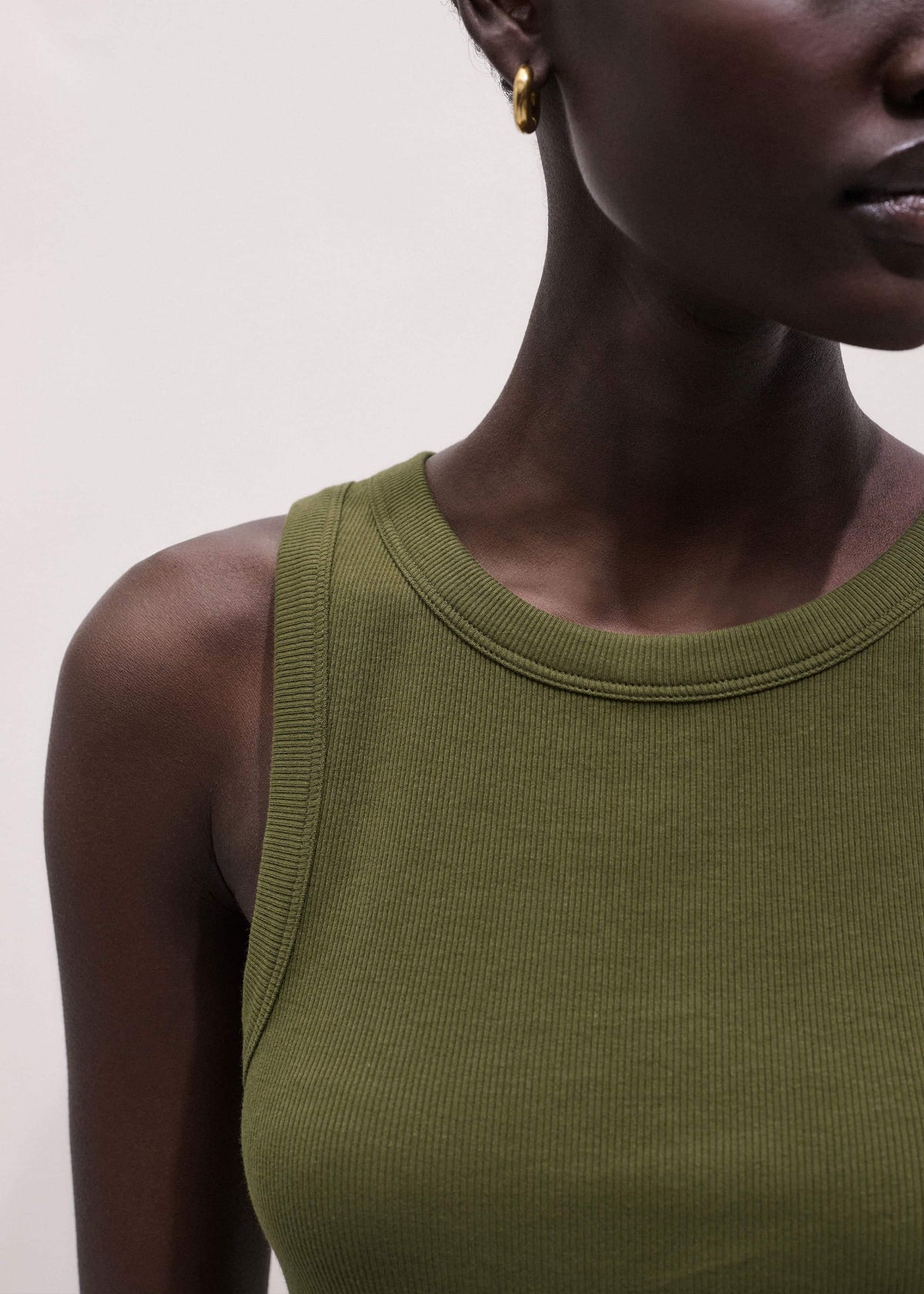 Olive Green Perfect Basic Vest | ME+EM