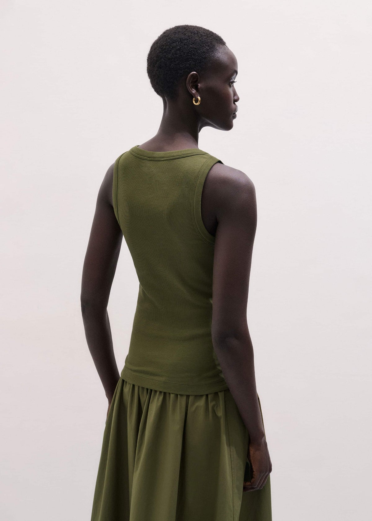 Olive Green Perfect Basic Vest | ME+EM