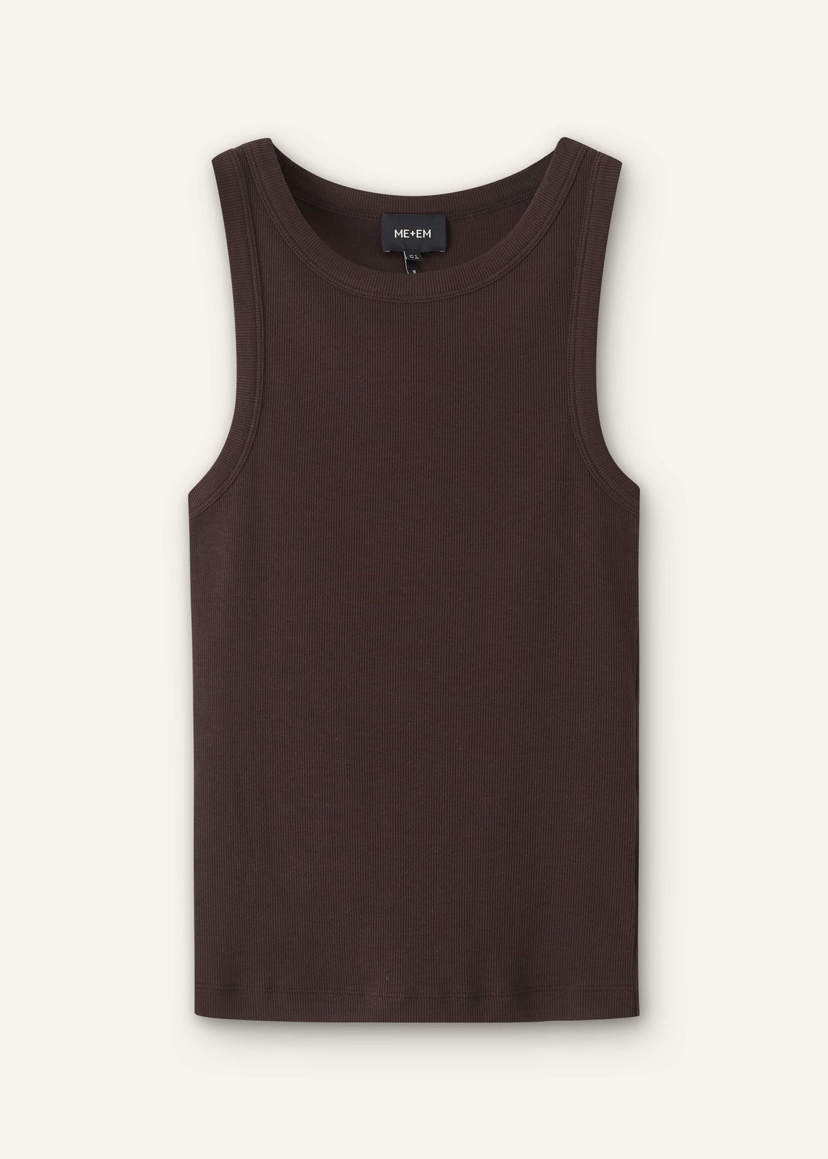 Brown Perfect Basic Vest | ME+EM