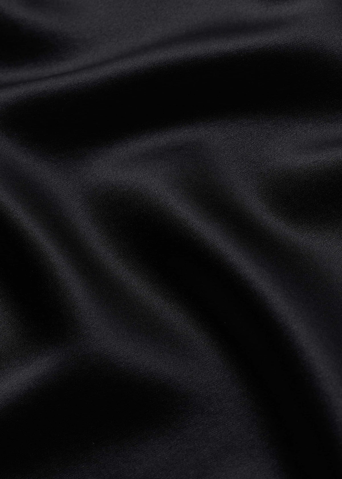 Black Silk Satin Evening Tank Top | ME+EM