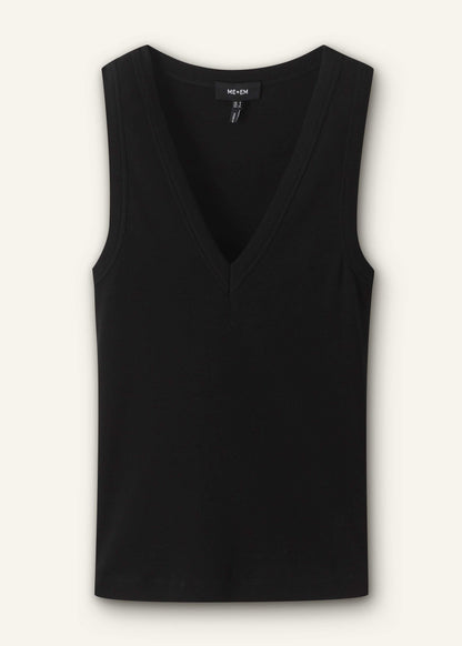 Black Ultimate V-Neck Vest | ME+EM