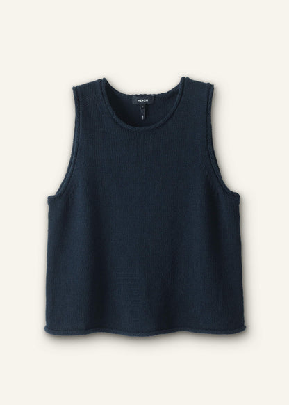 Navy Chunky Knit Tank | ME+EM