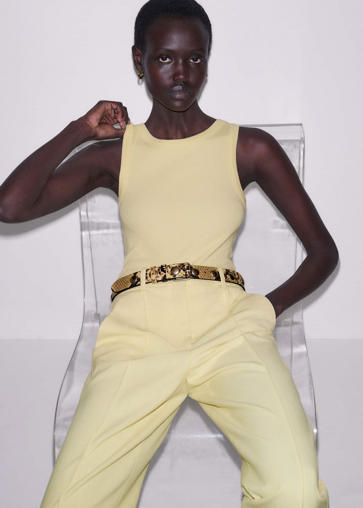 Lemon Yellow Perfect Basic Vest | ME+EM