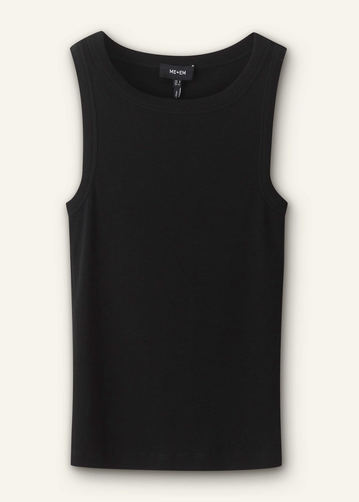Black Ultimate Crew Neck Tank | ME+EM