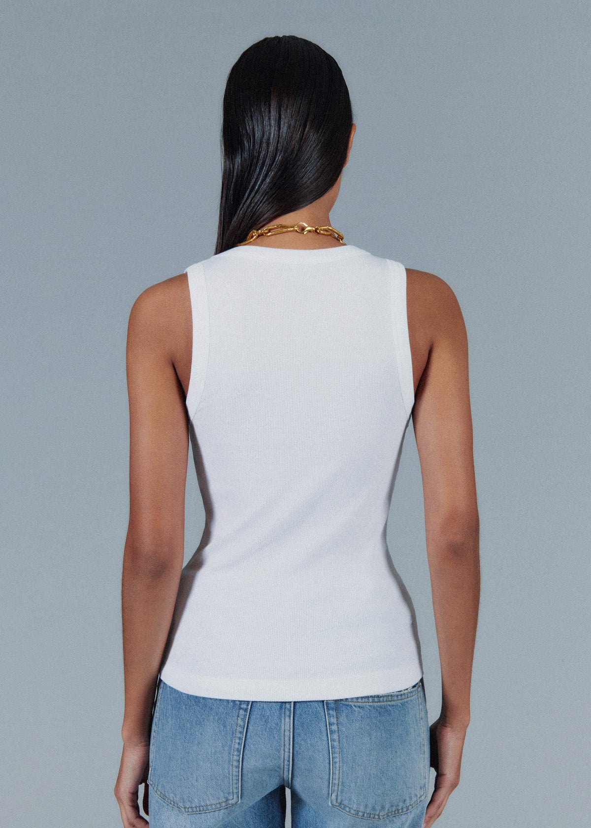 White Ultimate V-Neck Vest | ME+EM