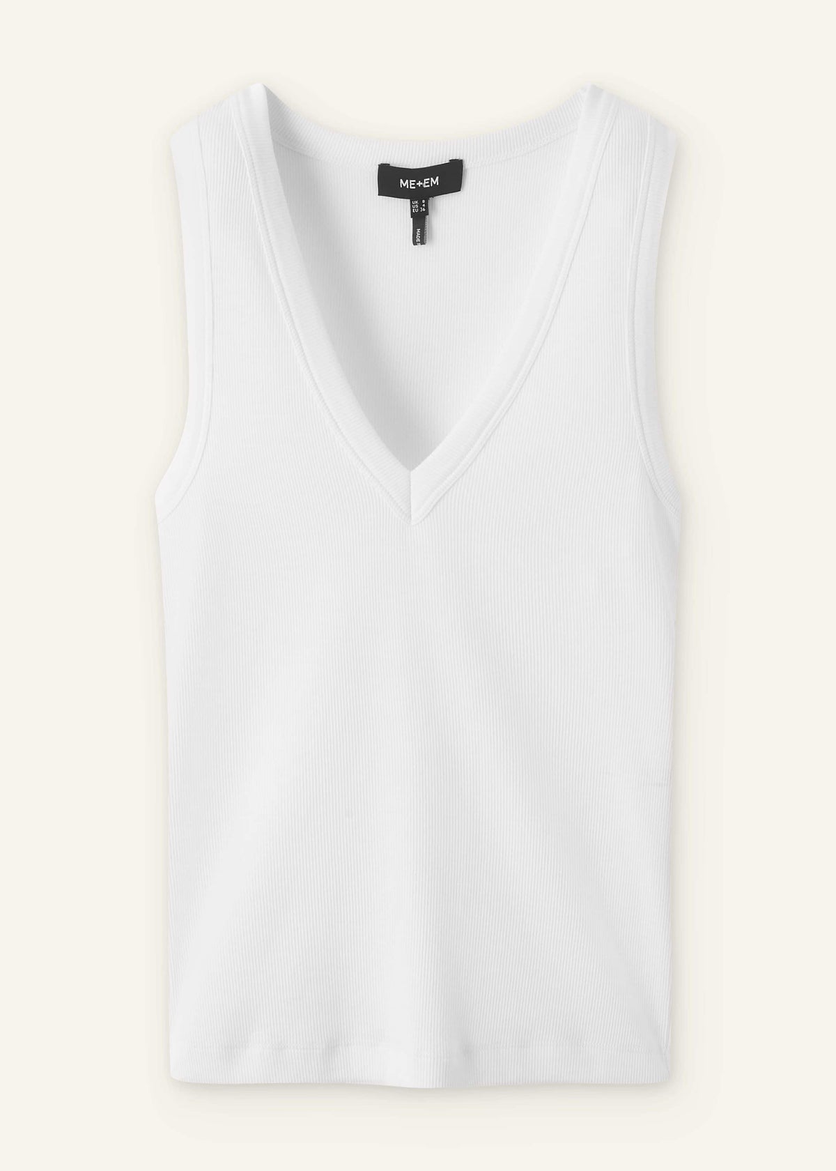 White Ultimate V-Neck Vest | ME+EM