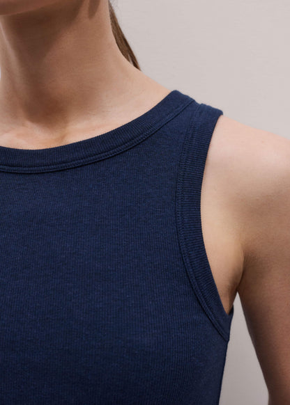 Navy Ultimate Crew Neck Perfect Basic Tank | ME+EM