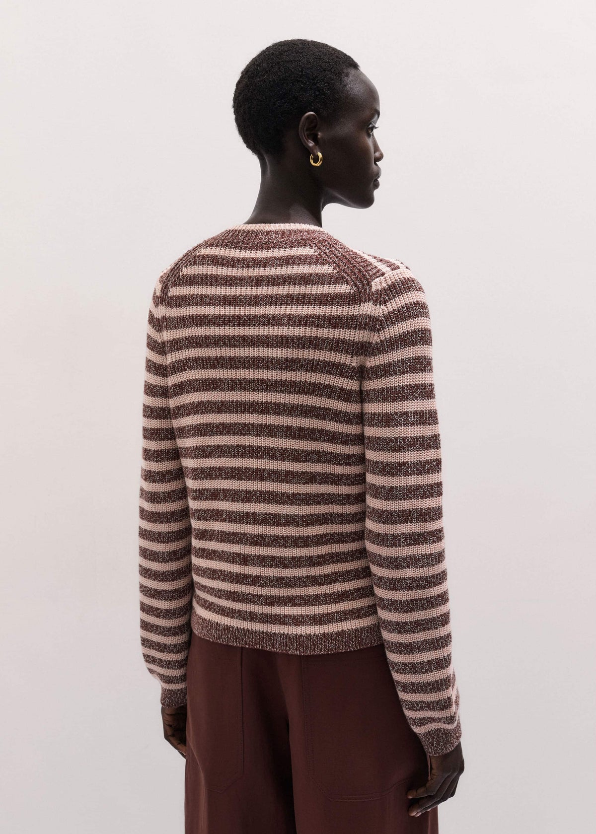 Cinnamon Brown Straight Cardigan | ME+EM