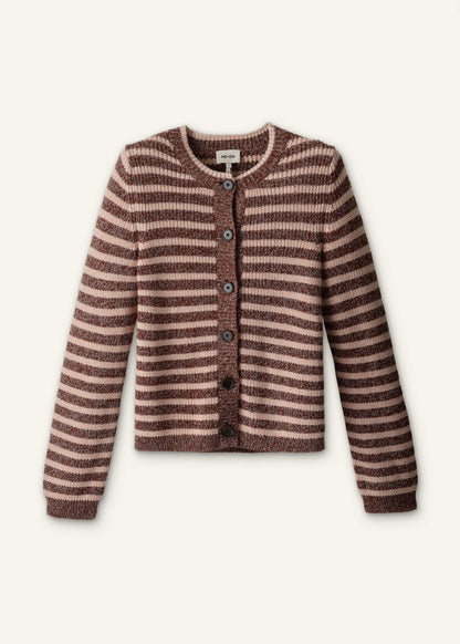Cinnamon Brown Straight Cardigan | ME+EM
