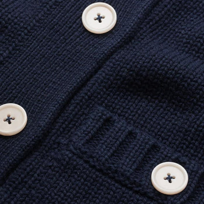 Navy Straight Crop Vest | ME+EM