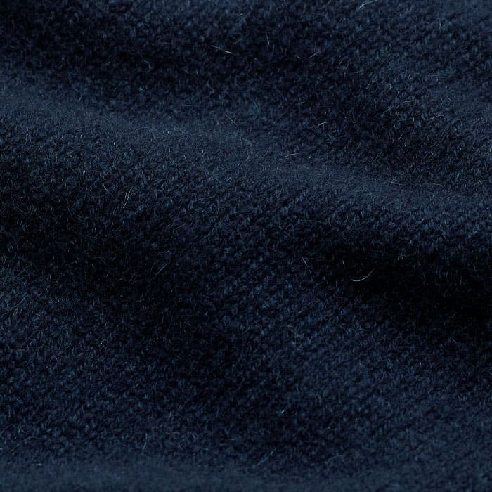 Navy Cashmere Crew Neck Crop Sweater | ME+EM