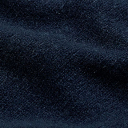 Navy Cashmere Crew Neck Crop Sweater | ME+EM