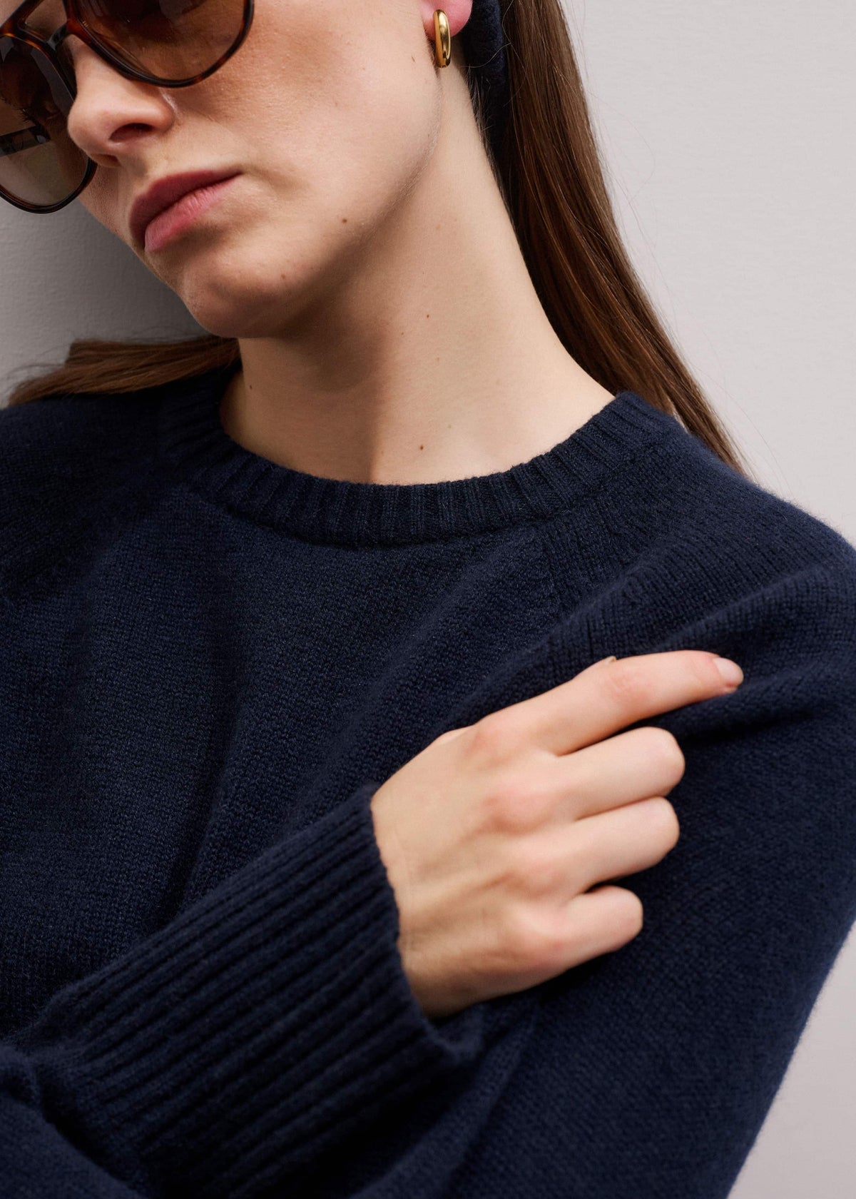 Navy Raglan Sweater + Snood | ME+EM