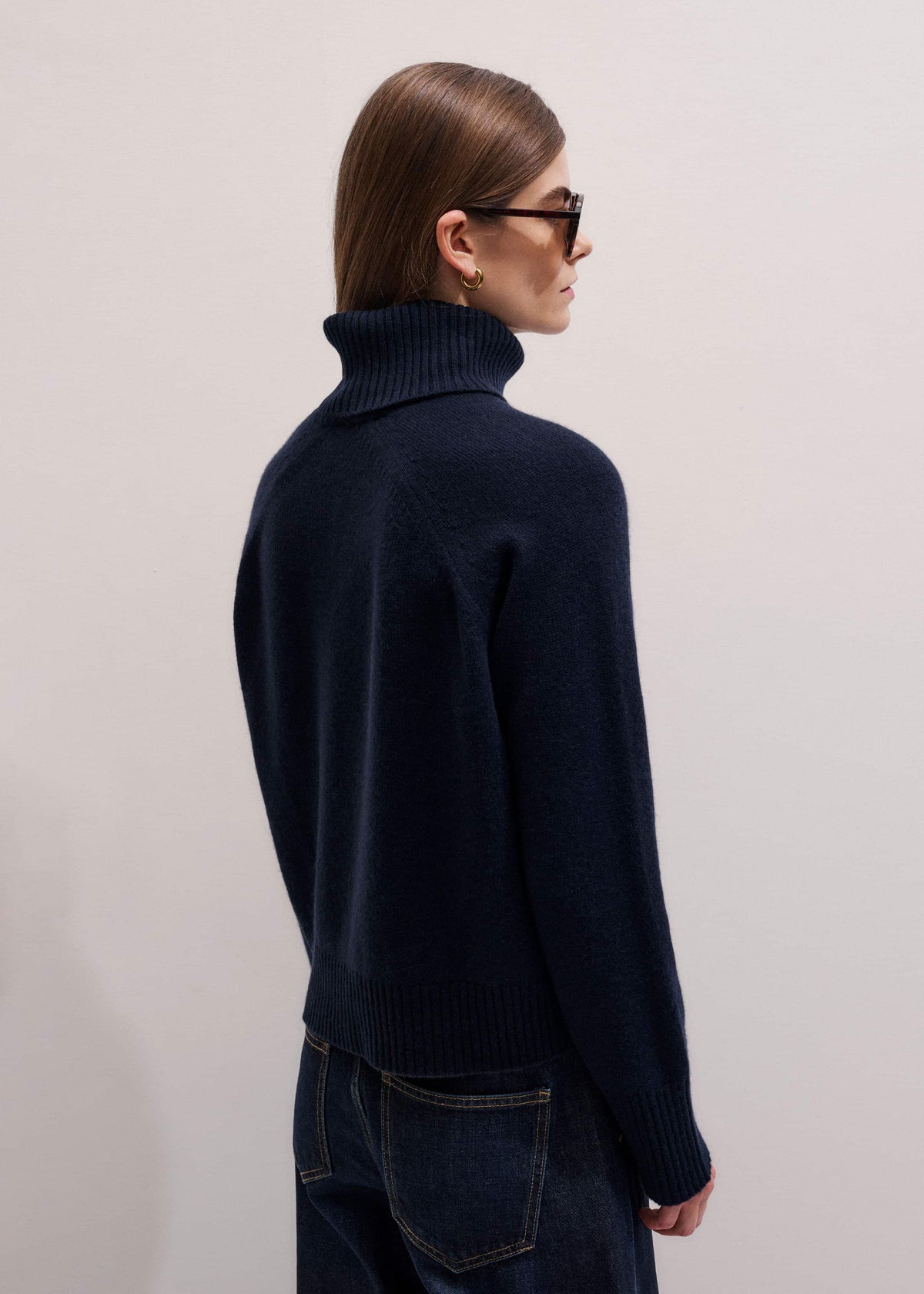 Navy Raglan Sweater + Snood | ME+EM
