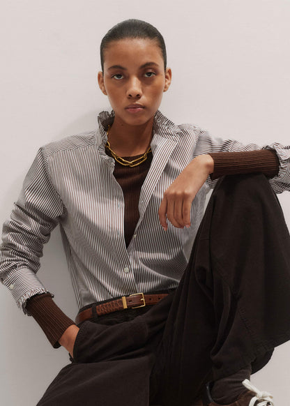 Brown Barely There Sweater | ME+EM