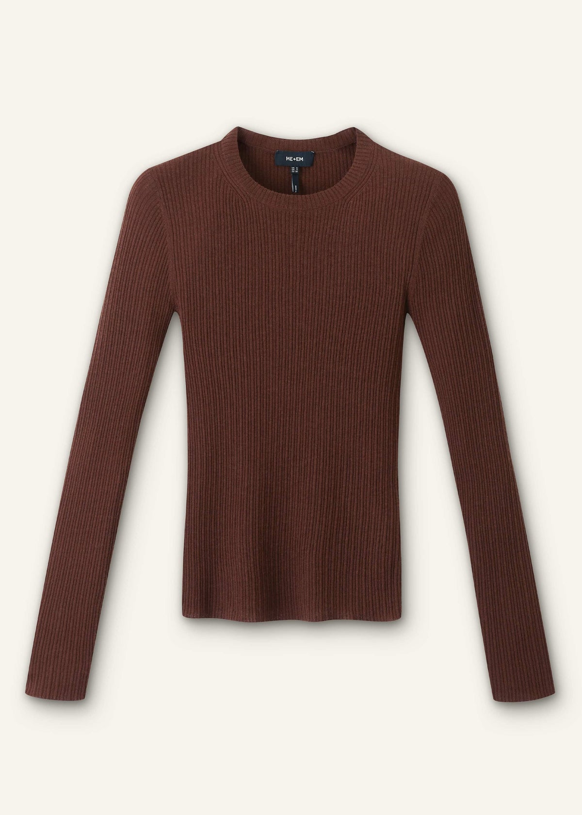 Brown Barely There Sweater | ME+EM