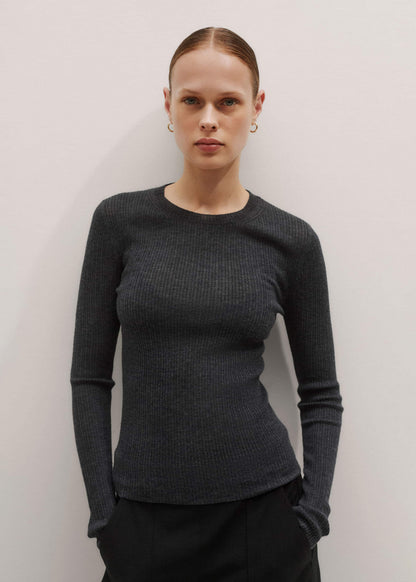 Gray Barely There Sweater | ME+EM