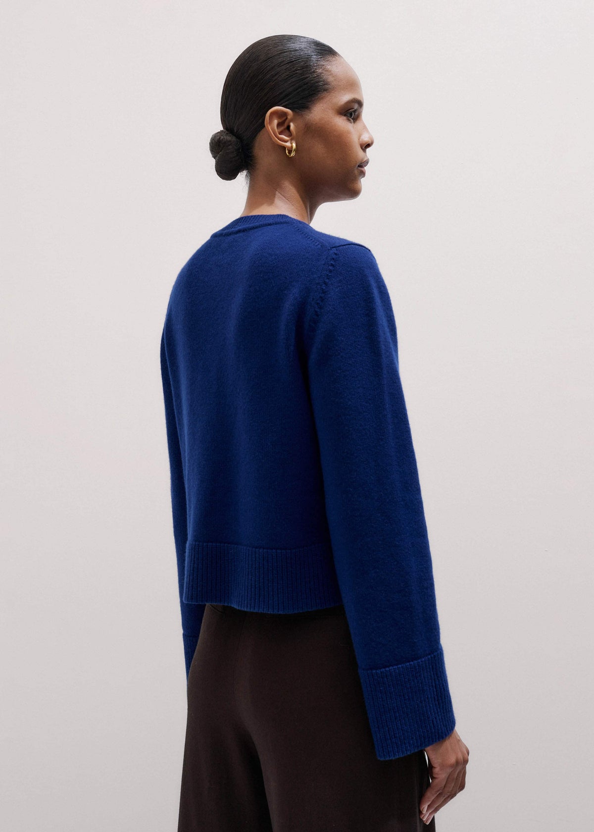 Blue Button-Through Straight Cardigan | ME+EM