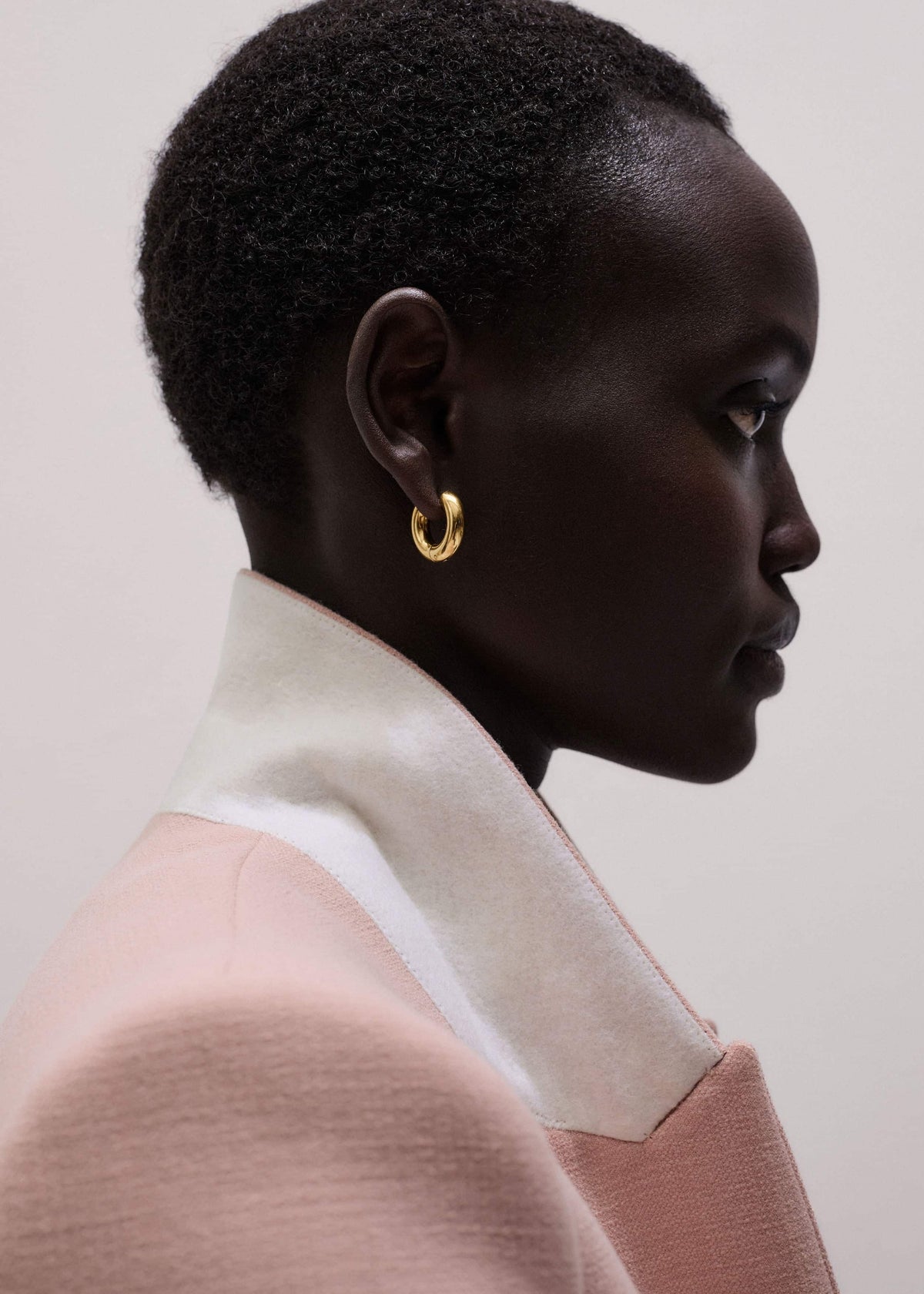 Pink Sharp Shoulder Blazer | ME+EM