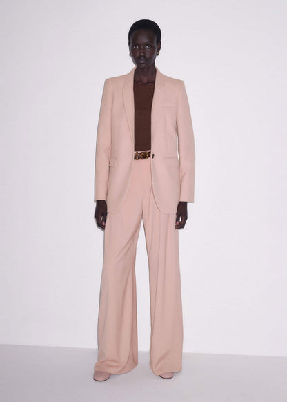 Pink Sharp Shoulder Blazer | ME+EM