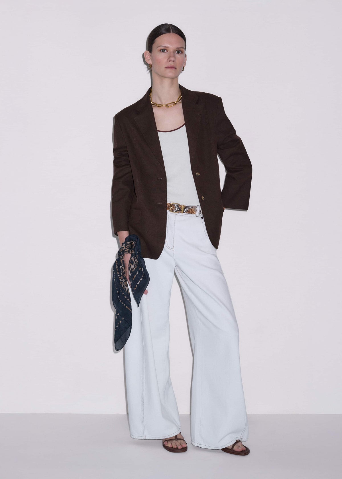 Brown Summer Oversized Blazer | ME+EM